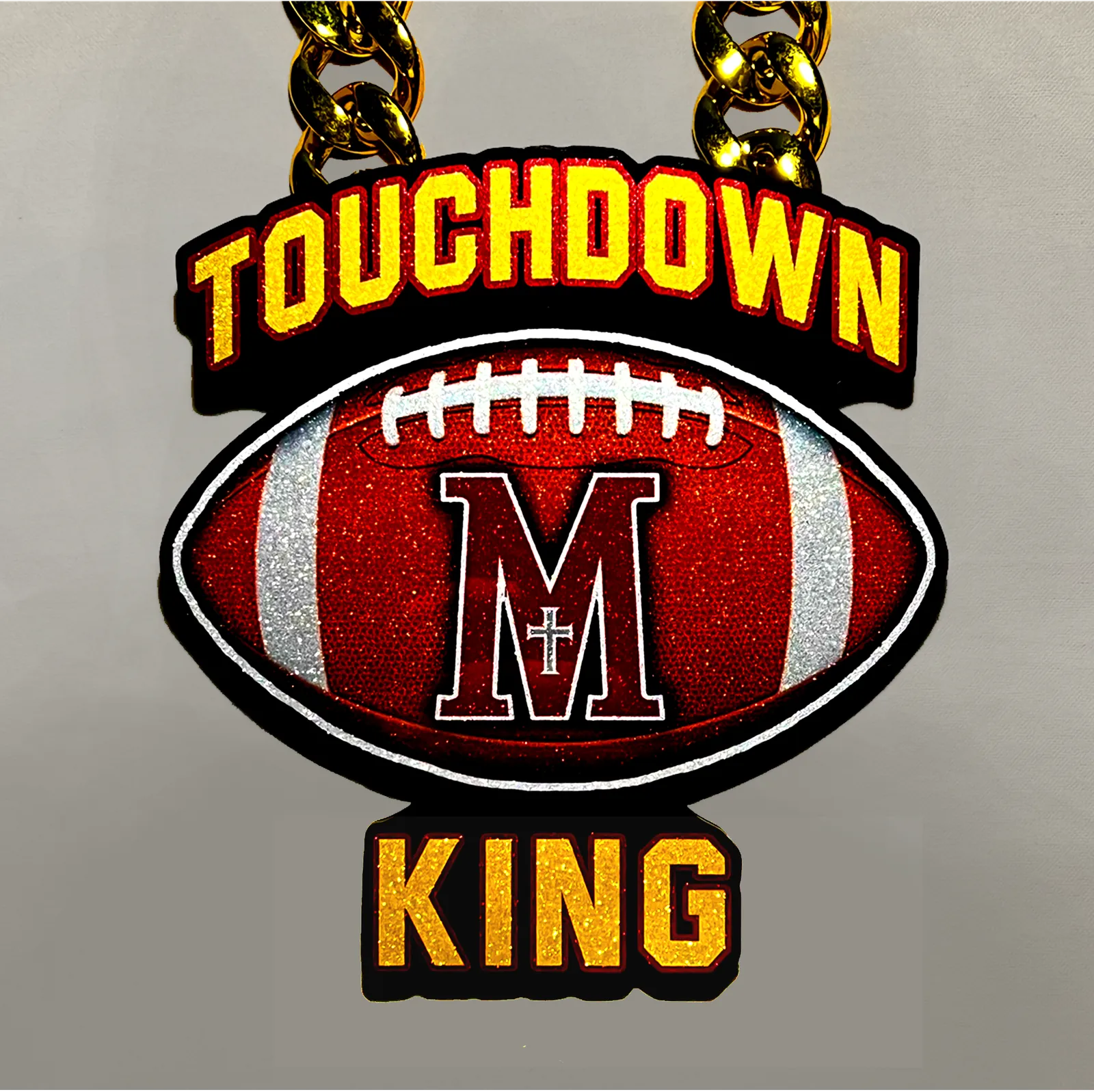 Football Touchdown King pendant.